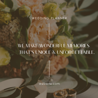 Wedding Planner Bouquet Instagram Post Design