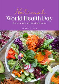 Minimalist World Health Day Greeting Poster