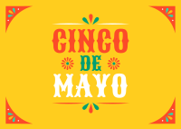 Happy Cinco De Mayo Postcard