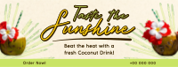 Sunshine Coconut Drink Facebook Cover