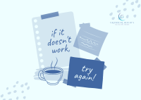 Post it Motivational Notes Postcard Image Preview