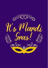 Fancy Mardi Gras Flyer