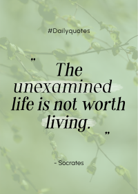 Unexamined Living Poster