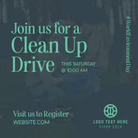 Clean Up Drive Instagram Post Design