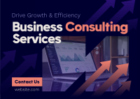 Generic Business Consulting Postcard Image Preview