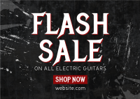 Guitar Flash Sale Postcard