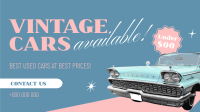 Vintage Cars Available Animation