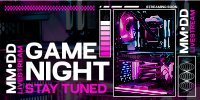 Neon Game Night Twitter Post