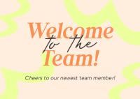 Quirky Team Introduction Postcard