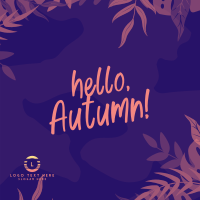 Hello Autumn Season Instagram Post Design