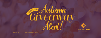 Autumn Giveaway Alert Facebook Cover