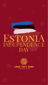 Simple Estonia Independence Day Instagram Story