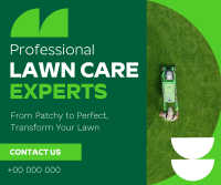 Expert Lawn Care Professional Facebook Post