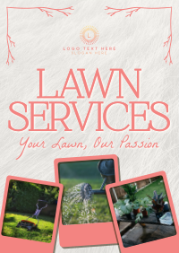 Rustic Lawn Services Poster