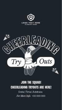 Cheerleading Tryouts Announcement Instagram Story