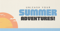 Minimalist Summer Adventure Facebook Ad