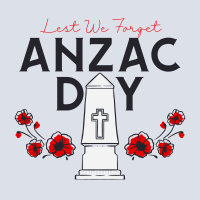 Remembering Anzac Day Instagram Post