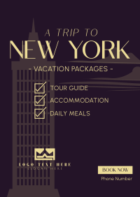 NY Travel Package Poster