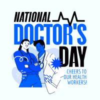 Doctor's Day Celebration Linkedin Post