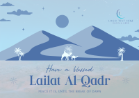 Blessed Lailat al-Qadr Postcard