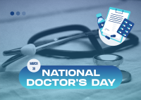 Honoring Doctors Postcard Design