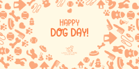 Dog Day Heart Twitter Post