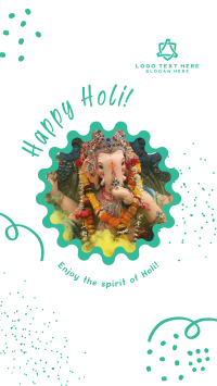 Happy Holi Celebration Facebook Story