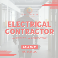  Electrical Contractor Service Linkedin Post Design