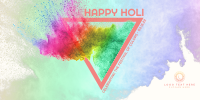 Holi Color Explosion Twitter Post