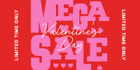 Valentine's Mega Sale Twitter Post