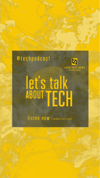 Glass Effect Tech Podcast Instagram Reel