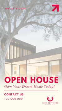 Modern Open House Today Facebook Story