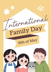 Cartoonish Day of Families Flyer