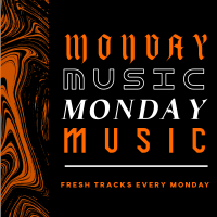 Marble Music Monday Instagram Post Design