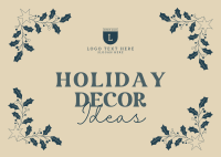 Christmas Decoration Ideas Postcard