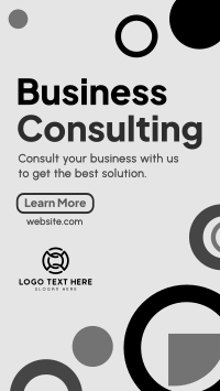 Abstract and Shapes Business Consult Facebook Story