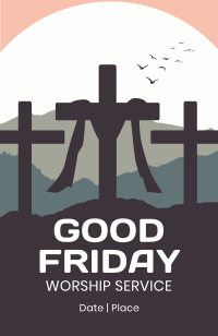 Good Friday Scenery Invitation