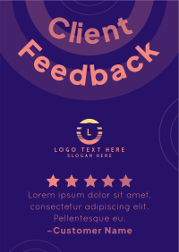 We Appreciate Your Feedback Poster