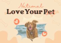 International Pet Day Postcard