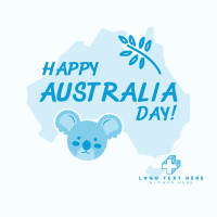 Koala Australia Day Linkedin Post Design