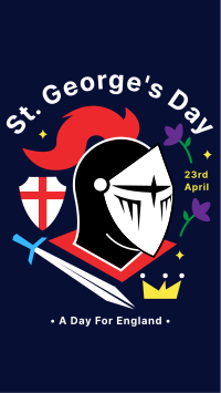 St. George's Knight Helmet Facebook Story