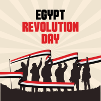 Celebrate Egypt Revolution Day Linkedin Post