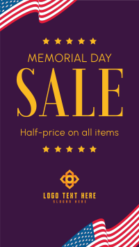 Memorial Day Sale Facebook Story