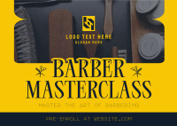 Retro Barber Masterclass Postcard