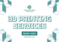 3D Printing Services Postcard