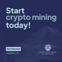 Crypto Mining Instagram Post Design