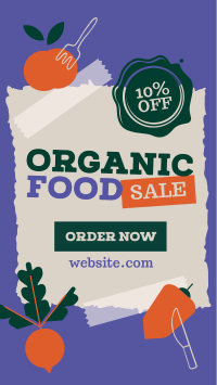 Organic Food Sale Facebook Story