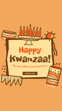 Kwanzaa Doodle Instagram Story