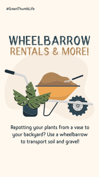 Garden Wheelbarrow Facebook Story