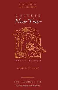 Year of the Tiger Invitation